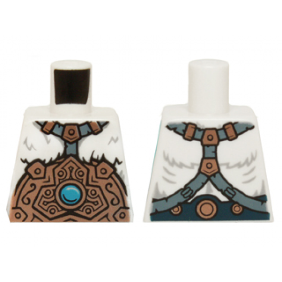 Torso Fur with Copper Armor and Ice Chi Emblem Pattern