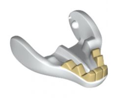 Animal, Body Part Warg Lower Jaw with Tan Teeth Pattern