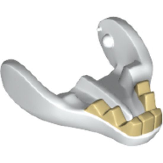 Animal, Body Part Warg Lower Jaw with Tan Teeth Pattern