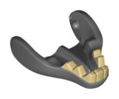 Animal, Body Part Warg Lower Jaw with Tan Teeth Pattern