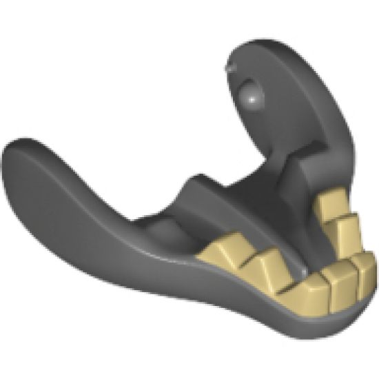 Animal, Body Part Warg Lower Jaw with Tan Teeth Pattern