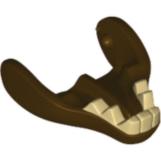 Animal, Body Part Warg Lower Jaw with Tan Teeth Pattern