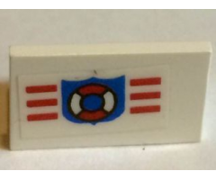 Panel 1 x 2 x 1 with Coast Guard Pattern (Sticker) - Set 6338