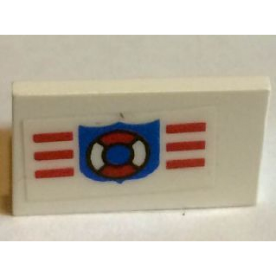 Panel 1 x 2 x 1 with Coast Guard Pattern (Sticker) - Set 6338