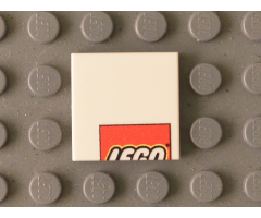 Tile 2 x 2 with LEGO Logo Upper Half Pattern
