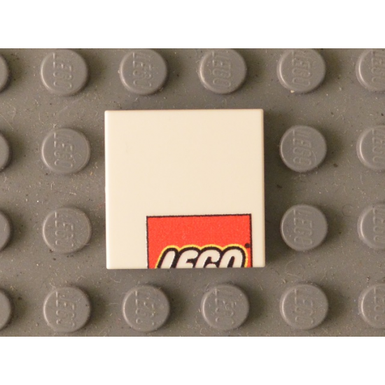 Tile 2 x 2 with LEGO Logo Upper Half Pattern