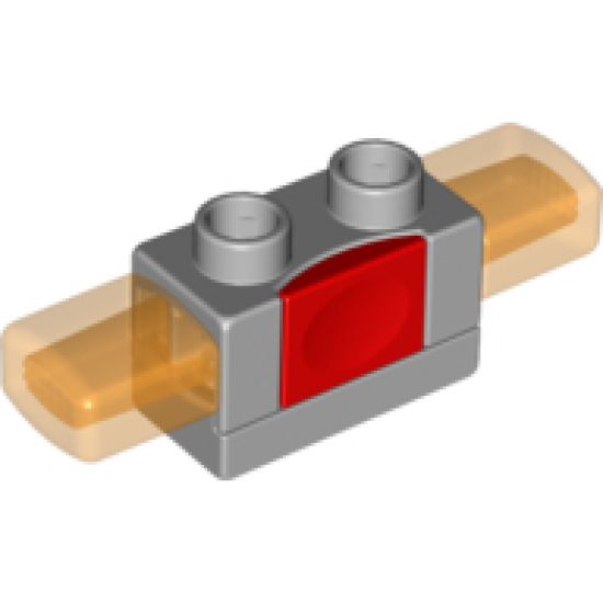 Duplo, Vehicle Siren with Light, 1 x 2 Base with Red Button