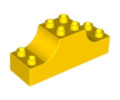 Duplo, Brick 2 x 6 x 2 with Curved Ends