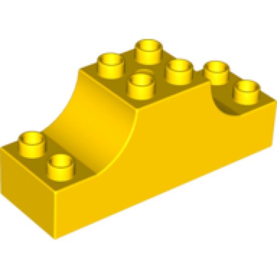 Duplo, Brick 2 x 6 x 2 with Curved Ends