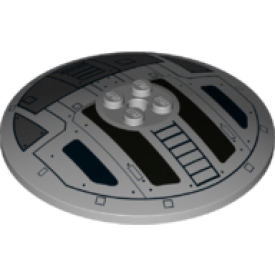 Dish 8 x 8 Inverted (Radar) with TIE Fighter Hatch Pattern