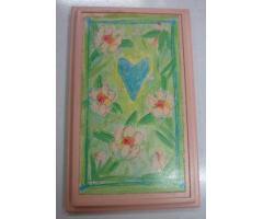 Scala Wall, Panel 6 x 10 with Heart and Flowers Pattern (Sticker) - Sets 3119 / 3200