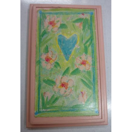 Scala Wall, Panel 6 x 10 with Heart and Flowers Pattern (Sticker) - Sets 3119 / 3200
