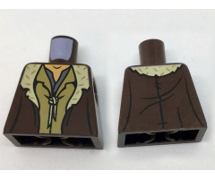 Torso LotR Coat with Tan Fur Trim and 2 Shirts Pattern