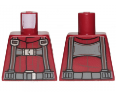 Torso SW T-16 Skyhopper Pilot Flight Suit, Dark Bluish Gray Harness with Reddish Brown Stripes Pattern