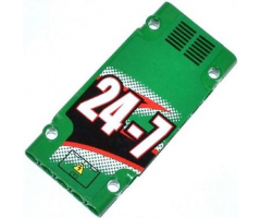 Technic, Panel Plate 5 x 11 x 1 with Grilles, '24-7' and Hatch Pattern Model Left Side (Sticker) - Set 42008