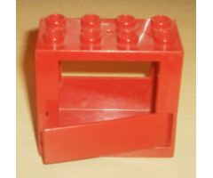 Duplo, Building Door / Window Frame 2 x 4 x 3 Half Door with Same Color Duplo Door 1 x 4 x 1 (x978 / x979)