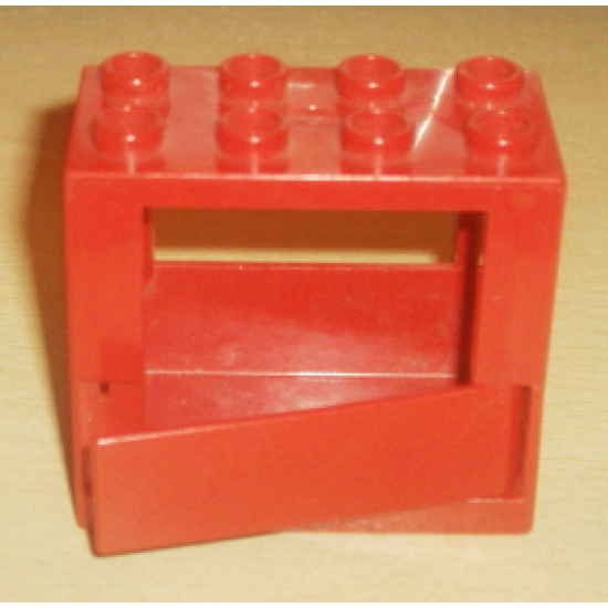 Duplo, Building Door / Window Frame 2 x 4 x 3 Half Door with Same Color Duplo Door 1 x 4 x 1 (x978 / x979)