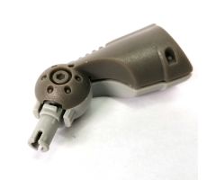 Galidor Limb Mechanical Short, with 1 Light Gray Socket and 1 Light Gray Pin, Right Side Light Gray