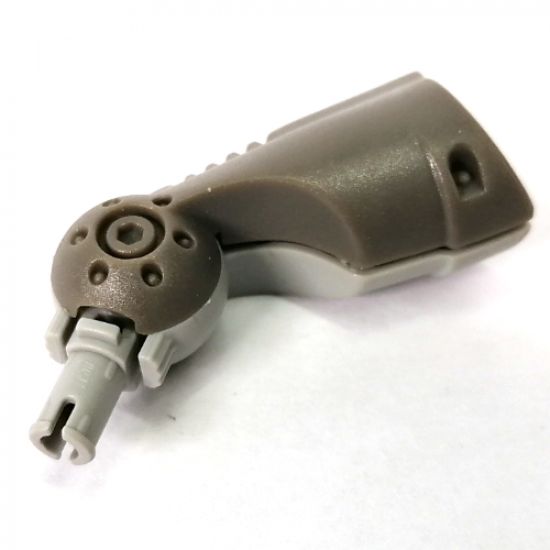 Galidor Limb Mechanical Short, with 1 Light Gray Socket and 1 Light Gray Pin, Right Side Light Gray