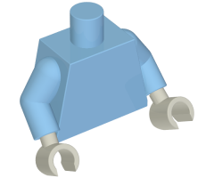 Torso Plain / Medium Blue Arms / Light Bluish Gray Hands
