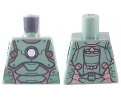 Torso Scuba Armor with White Circle on Front and Turbine on Back Pattern (Scuba Iron Man)