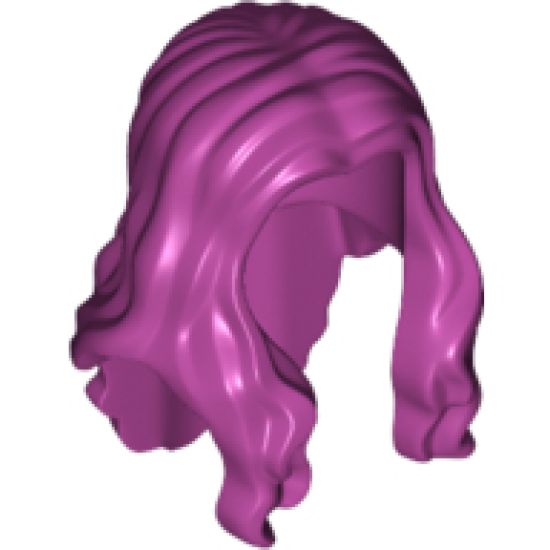 Minifigure, Hair Long Wavy with Center Part