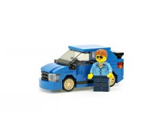 Small blue car 