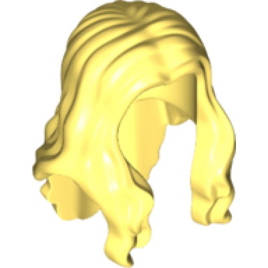 Minifigure, Hair Long Wavy with Center Part