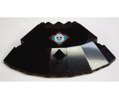 Panel 10 x 10 x 2 1/3 Quarter Saucer Top with Ogel Skull Pattern (Sticker) - Set 4795