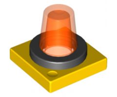 Duplo Revolving-Style Safety Light Base with Trans-Neon Orange Light