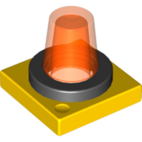 Duplo Revolving-Style Safety Light Base with Trans-Neon Orange Light