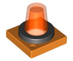 Duplo Revolving-Style Safety Light Base with Trans-Neon Orange Light