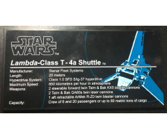Tile 8 x 16 with Bottom Tubes with Lambda-Class T-4a Shuttle Pattern (Sticker) - Set 10212