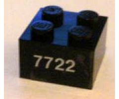 Brick 2 x 2 with White '7722' Pattern (Sticker) - Set 7722