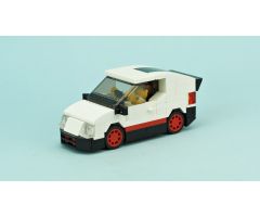 Small white car