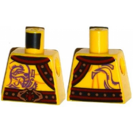 Torso Ninjago Bare Chest Muscles, Purple Snake Tattoos, Snake Buckle, Shoulder Strap Pattern