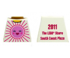 Torso Pink Sun Front, 2011 The LEGO Store South Coast Plaza Back Pattern