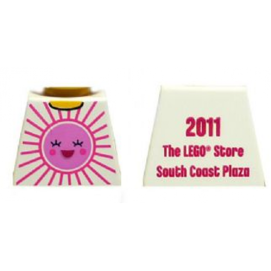 Torso Pink Sun Front, 2011 The LEGO Store South Coast Plaza Back Pattern