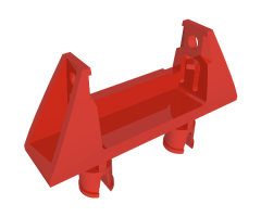 String Reel / Winch 1 x 4 x 2 Holder with 2 Technic Pins