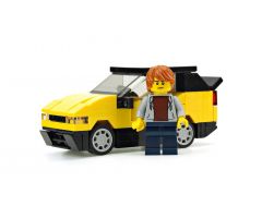 Small yellow sport car