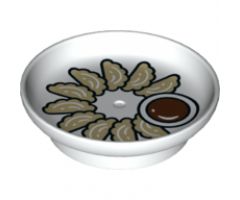Duplo, Figure Wear & Utensil Dish with Jiaozi and Sauce Pattern
