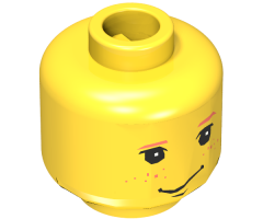 Minifigure, Head Male HP Ron with Freckles Pattern - Blocked Open Stud