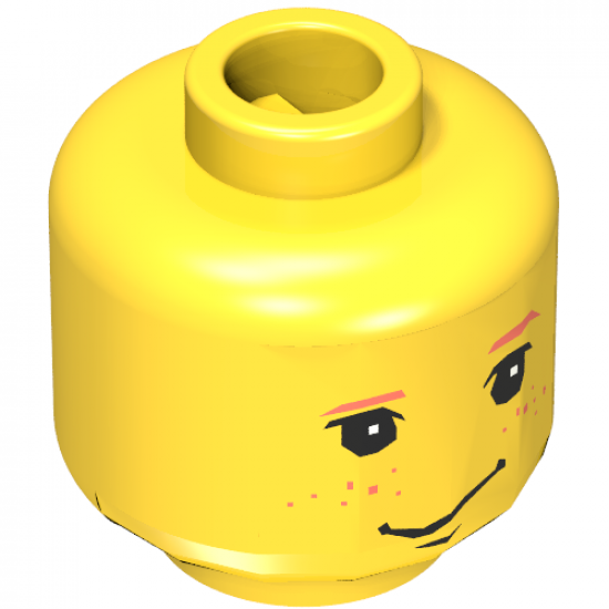 Minifigure, Head Male HP Ron with Freckles Pattern - Blocked Open Stud