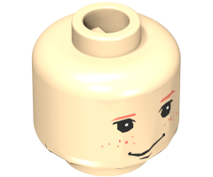 Minifigure, Head Male HP Ron with Freckles Pattern - Blocked Open Stud