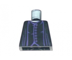 Torso Harry Potter Professor Snape 7 Dark Purple Buttons Pattern
