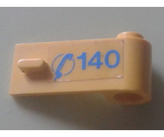 Door 1 x 3 x 1 Right with Blue Telephone Receiver and '140' Pattern (Sticker) - Set 1589-2