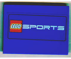 Slope 10 6 x 8 with Lego Logo Sports Pattern (Sticker) - Set 3432