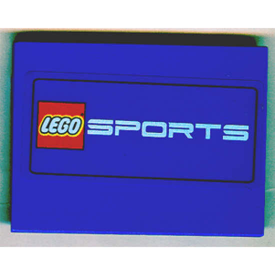 Slope 10 6 x 8 with Lego Logo Sports Pattern (Sticker) - Set 3432