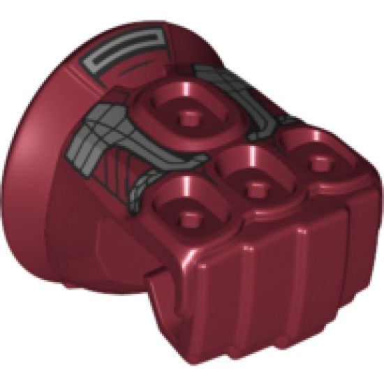 Hand Large Minifigure Right, Infinity Gauntlet with Silver Plates Pattern