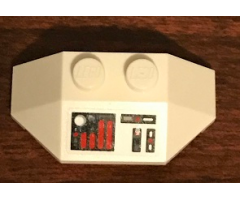 Wedge 2 x 4 Triple with SW Instrument Panel with Red Oval Thick Lines Pattern (Sticker) - Set 75244